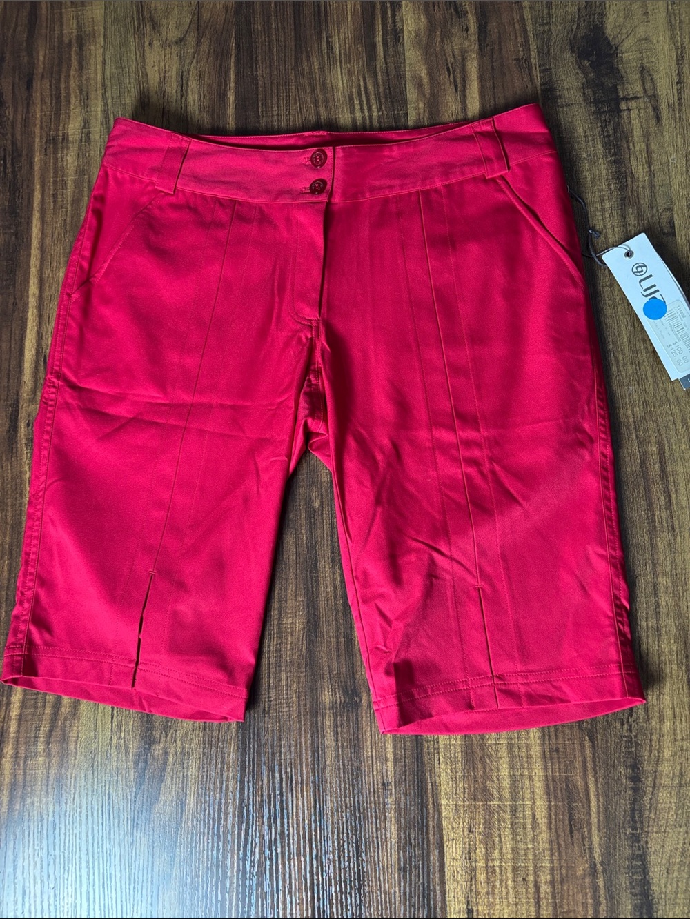 Lija Hot Pink High-Waist GOLF Shorts
